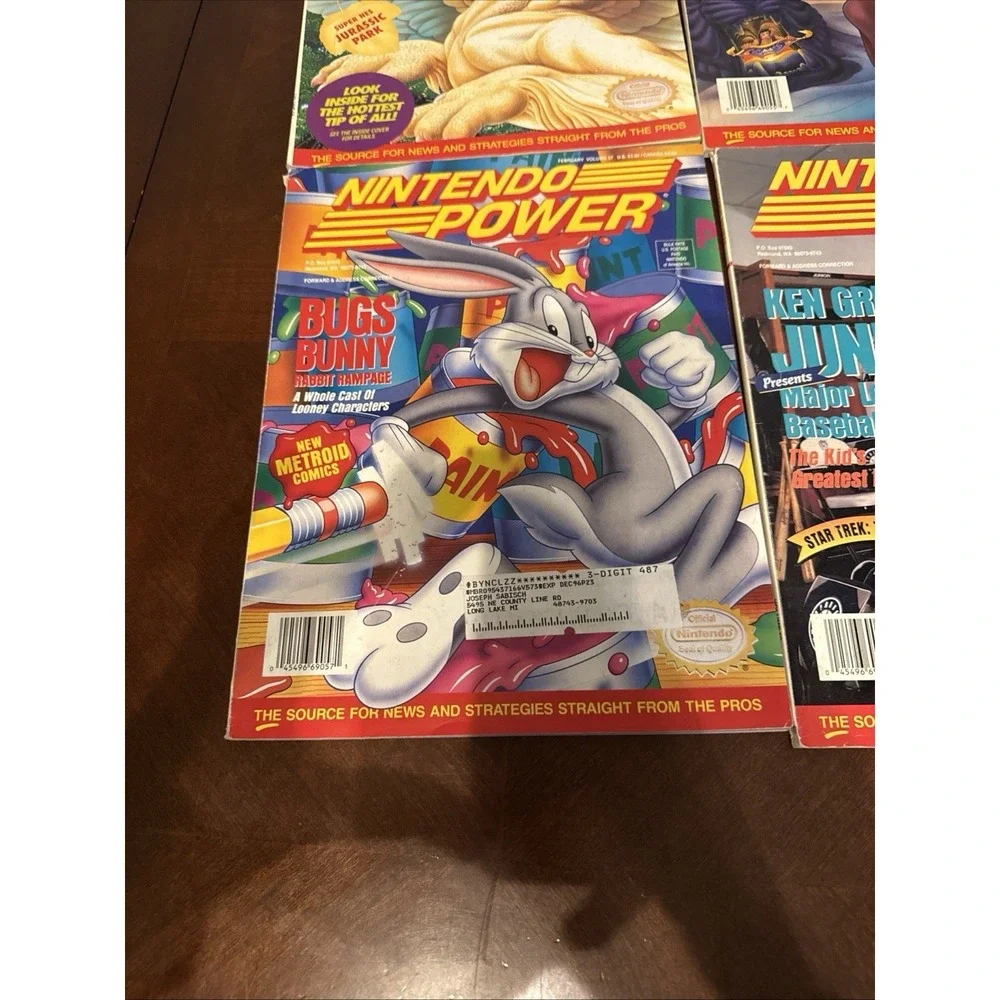 Nintendo Power Magazine Lot Vintage w Posters Inserts Zelda Metroid‎ SNES NES